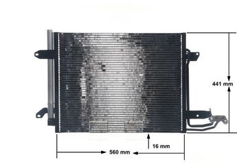 Klima Radyatörü  MAHLE AC 325 000S  1T0820411E 1T0820411A 1T0820411B 1T0820411C 1T0820411D 1T0820413C 1TD820411B 1T0 820 411 A 1T0 820 411 B 1T0 820 411 C 1T0 820 411 E