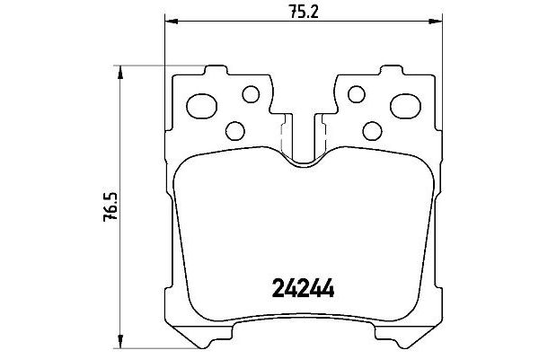 Fren Disk Balata Arka BREMBO P 83 076