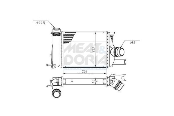 Turbo Radyatörü  ORİS 1439-4835A