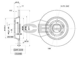 Fren Disk Ayna Arka Sağ ve Sol MARGO 2210036  2196429 JX612A315AEA