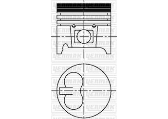 Piston (77.00MM-0.40)   KONEKS 203151  62738 62739 062738 203151