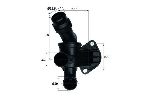 Termostat  Audi A4 Cabriolet (8H)(01.2006->)  MAHLE TI 7 87