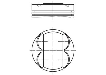 Piston (73.40MM-STD)  MAHLE 011 PI 00113 000  55571101 623149 0623149 555 711 01 623 149