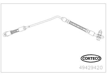 Fren Hortumu Arka Sol CORTECO 49429420  49429420 34301165765