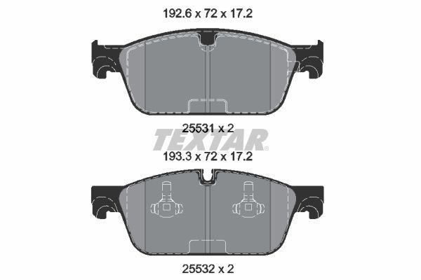 Fren Disk Balata Ön TEXTAR 2553103