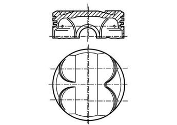 Piston (84.50MM-0.50)  MAHLE 081 PI 00101 002  081PI00101002