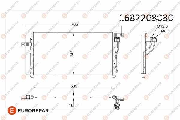Klima Radyatörü  EUROREPAR 1682208080