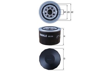 Yağ Filtresi  MAHLE OC 570  8094872 504091563 5801985959 6000633300 70531592 71779555 2995811 02995811 500038751 5802865967