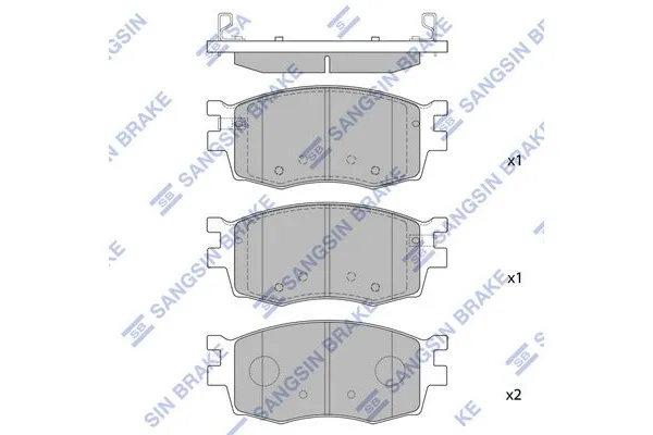 Fren Disk Balata Ön Hyundai i20 (PB)(05.2012->)  SANGSIN SP1186