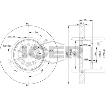 Fren Disk Ayna Ön Sağ ve Sol BRAXIS AE0917