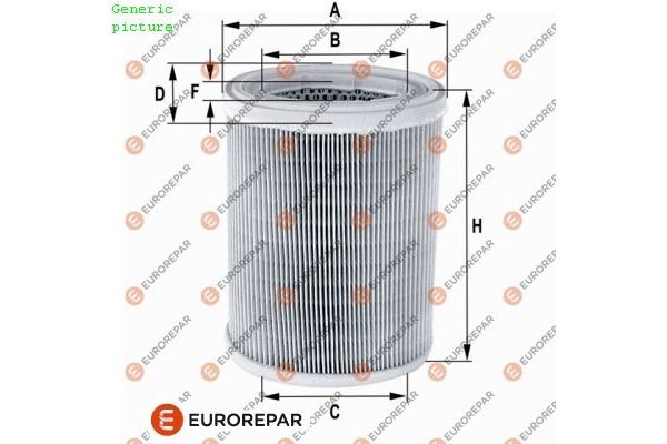 Hava Filtresi  Nissan Micra (K11)(02.1998->)  EUROREPAR 1680345480
