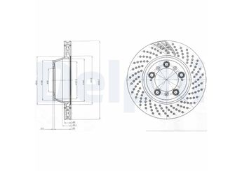 Fren Disk Ayna Arka Sağ ve Sol DELPHI BG9097C  99635240603 99635240602 99135240402 99635240600 996 352 406 00