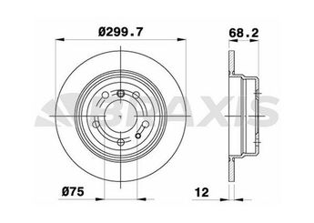 Fren Disk Ayna Arka Sağ ve Sol BRAXIS AE0746  34211165257