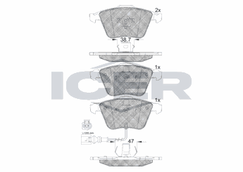 Fren Disk Balata Ön SANGSIN SP2112F  1K0698151B WVA23763 1K0 698 151 B 8660004809 86 60 004 809 8671019143 86 71 019 143