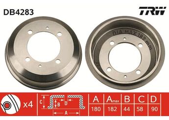 Kampana Arka Sağ veya Sol TRW DB4283  5841122000 5841122010 5841122020 58411-22000 58411-22010 58411-22020