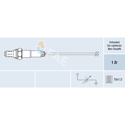 Oksijen (Lambda) Sensörü  Opel Corsa A (04.1985->)  PSA ORJINAL 25164596