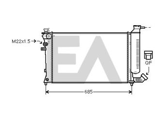 Su Radyatörü  MOTORTEC TMP0211  1301K1 1301K2 1301TH 1301TT 1301TX 133004 1301TW 1301TY 96149206