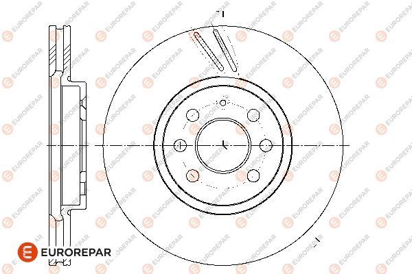 Fren Disk Ayna Ön Sağ ve Sol Opel Corsa C (2003->)  EUROREPAR 1667850780