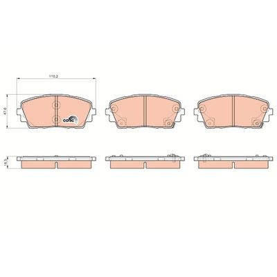 Fren Disk Balata Ön TRW GDB3535
