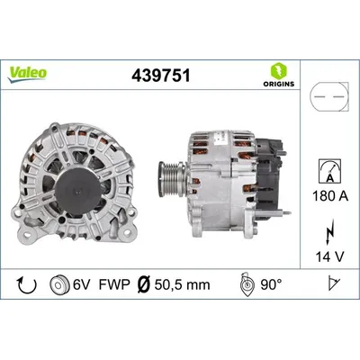 Alternatör  Skoda Superb (3T4)(06.2008->)  VALEO 439751