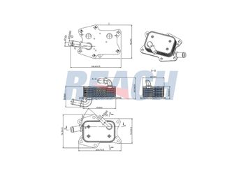 Motor Yağ Soğutucu  MGA 63233  A2741880101 2741880101