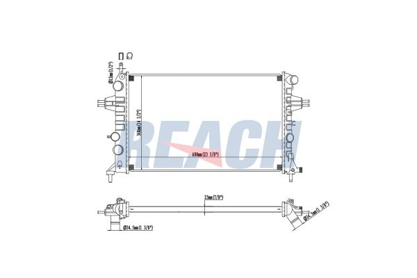 Su Radyatörü  Opel Astra G 4/5 Kapı (1998->)  VEKA 16-3214B