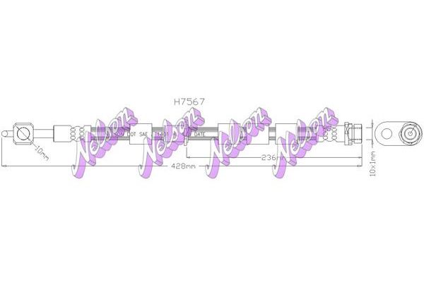 Fren Hortumu Ön Sol TIES F 0451