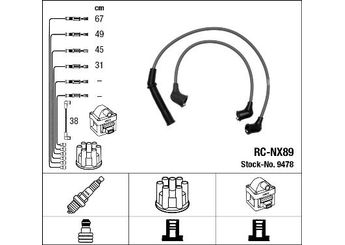Buji Kablosu  NGK 9478  2245077A25 22450-77A25 2245078A25 22450-78A25 2245084A25 22450-84A25