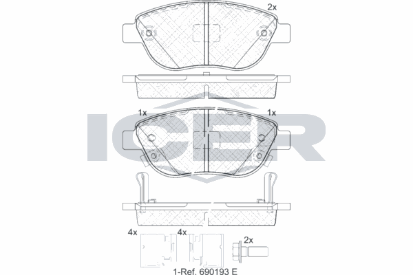 Fren Disk Balata Ön KALE BALATA 24549 194 05 MSH