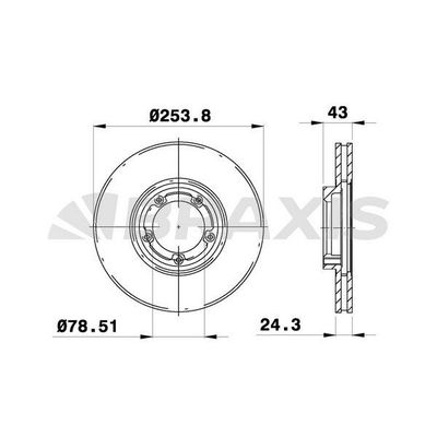 Fren Disk Ayna Ön Sağ ve Sol BRAXIS AE0164