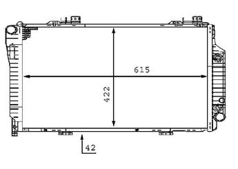 Su Radyatörü  MAHLE CR 231 000S  2025006403 A2025006403 A 202 500 64 03
