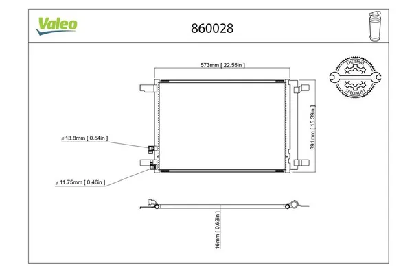 Klima Radyatörü  Audi A3 Sportback (8YA)(03.2020->)  VALEO 860028
