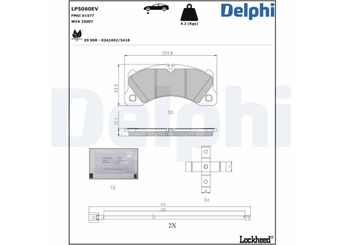 Fren Disk Balata Ön DELPHI LP5060EV  9J1698151 9J1698151J 9J1698151K 9J1698151M