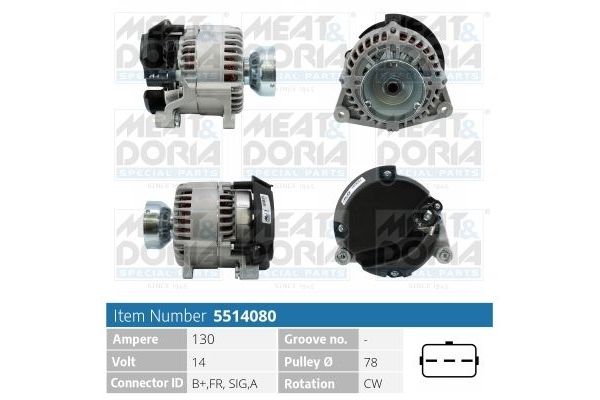 Alternatör  Ford Tourneo Connect (TC7)(2002->)  KRAFTVOLL 11020026