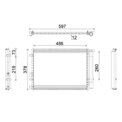 Klima Radyatörü  Hyundai i20 (PB)(01.2009->)  MAHLE AC 916 000P