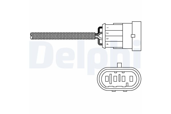 Oksijen (Lambda) Sensörü  Fiat Seicento (187)(1998->)  DELPHI ES20231-12B1