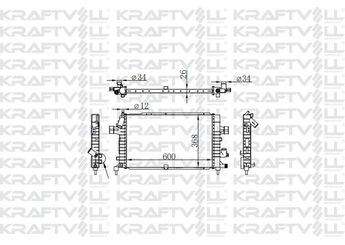 Su Radyatörü  KRAFTVOLL 08040056  51888085 1300269 13143570