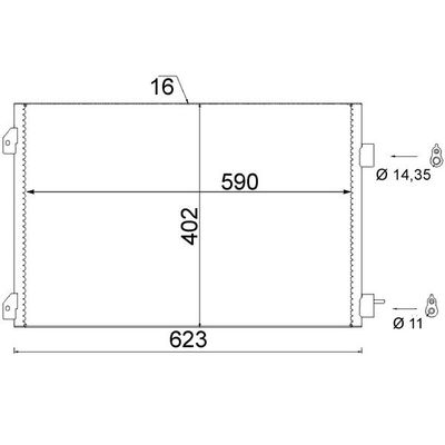 Klima Radyatörü  Renault Symbol II (2008->)  MAHLE AC 650 000S