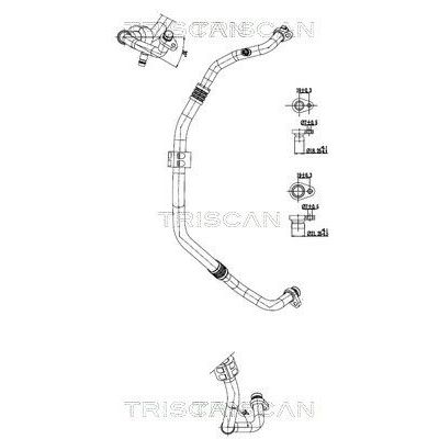 Klima Hortumu  Dacia Duster II (01.2018->)  RENAULT ORJINAL 924543827R