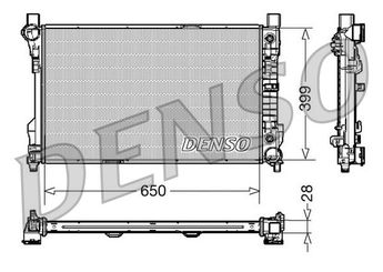 Su Radyatörü  DENSO DRM17079  DRM17079 2035000303 2035000503 2035001003 2035003403 A2035000303 A2035000503 A2035001003 A2035003403