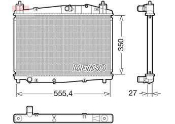 Su Radyatörü  DENSO DRM44046  DRM44046 Y40515200