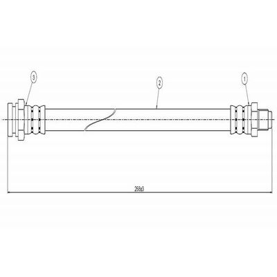 Fren Hortumu Ön Sağ veya Sol CAVO C800 395B