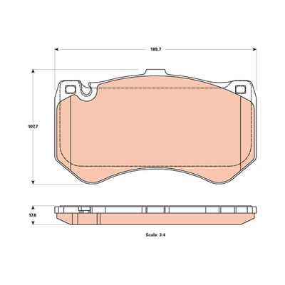 Fren Disk Balata Ön TRW GDB1907
