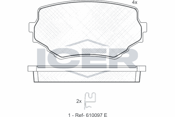 Fren Disk Balata Ön Suzuki Vitara (SE/SF/ET)(1988->)  KRAFTVOLL 07160058