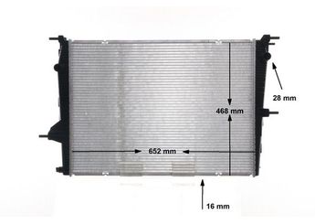 Su Radyatörü  MAHLE CR 1197 000S  253104A010 25310 4A100 4A110 214100067R