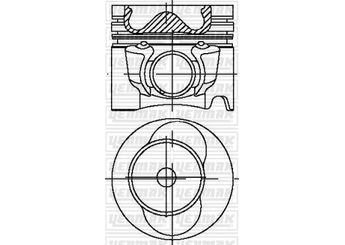 Piston (81.01MM-STD)  YENMAK 31-04338-000  74107065R001 74107065R 074107065R 6616400