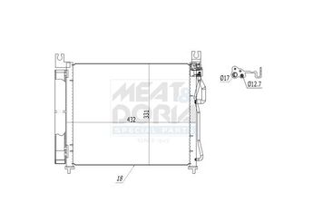 Klima Radyatörü  MAHER 10923  9760607000 9460607000 9760607200