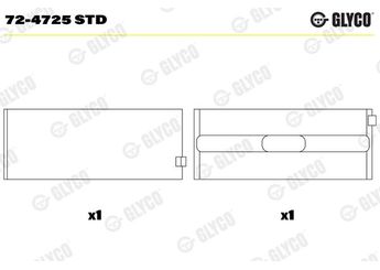 Ana Yatak (STD)  GLYCO 72-4725 STD  A6510330101 MB1284SP 724725STD 6510330101 651 033 01 01 6510330102 651 033 01 02 A 651 033 01 01 A6510330102 A 651 033 01 02