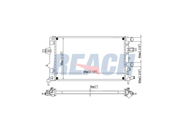 Su Radyatörü  Opel Astra G 4/5 Kapı (1998->)  OPEL ORJINAL 93177122