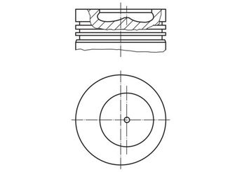 Piston (93.00MM-STD)  MAHLE 009 07 00  1908618 98437928 0000098437928 1908617 97354027 98457397 99442902 99442904 99443639 5001833243 7701204701